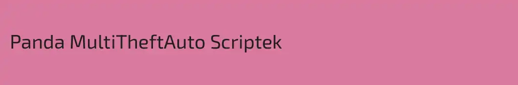 Panda MultiTheftAuto Scriptek